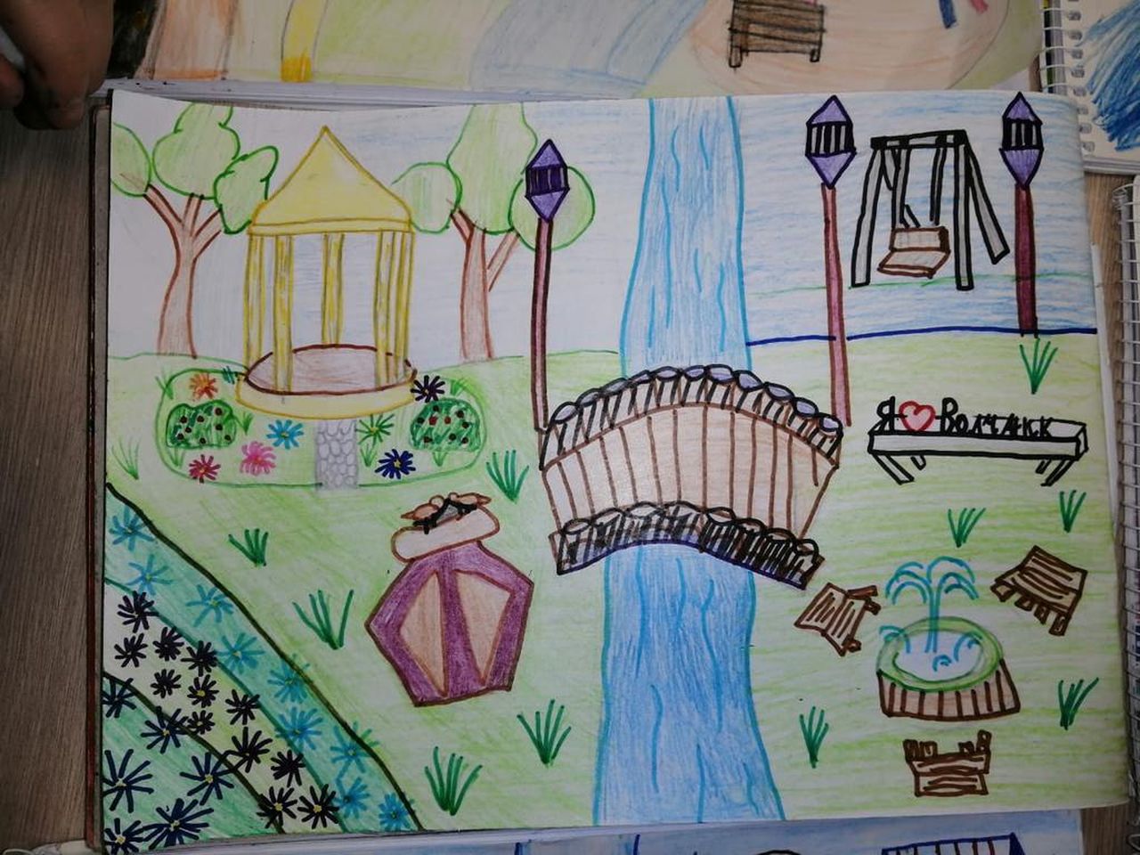 Волчанские дети нарисовали то, какой они хотят видеть городскую набережную