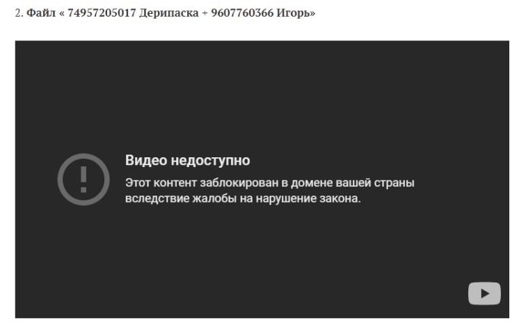 Этот ролик на данный момент уже заблокирован. Скриншот с сайта navalny.com