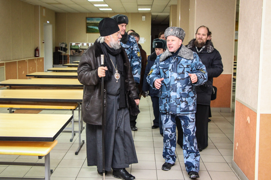 Визит епископа Нижнетагильского и Серовского Иннокентия в женскую колонию №16 Краснотурьинска. Фото: пресс-служба епархии Визит епископа Нижнетагильского и Серовского Иннокентия в женскую колонию №16 Краснотурьинска. Фото: пресс-служба епархии