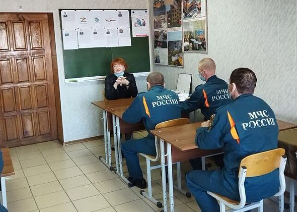 Волчанскую ПСЧ посетила ветеран пожарной охраны
