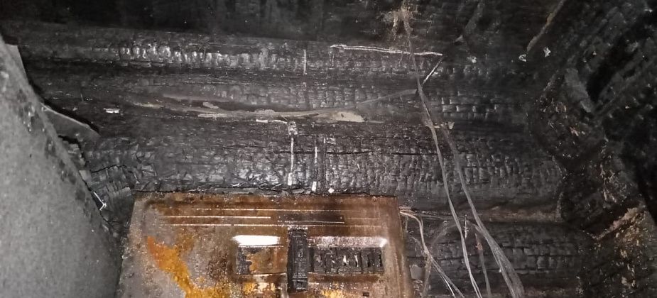 В Волчанске горела веранда частного дома